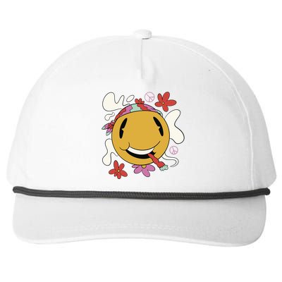 Happy Hippie Smoke Snapback Five-Panel Rope Hat