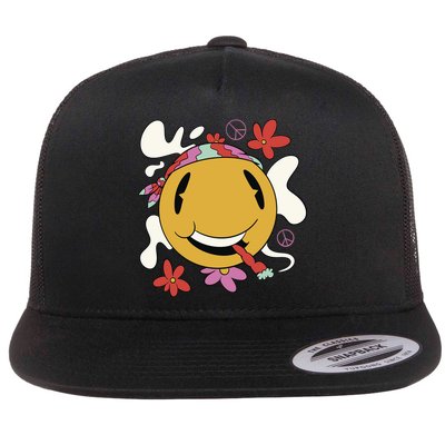Happy Hippie Smoke Flatbill Hat