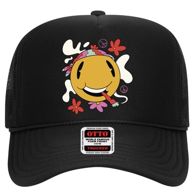 Happy Hippie Smoke Trucker Hat