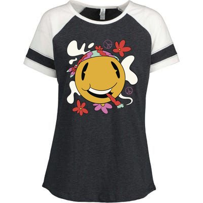 Happy Hippie Smoke Enza Ladies Jersey Colorblock Tee