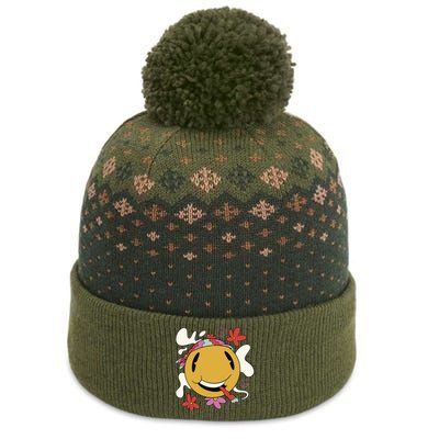 Happy Hippie Smoke The Baniff Cuffed Pom Beanie