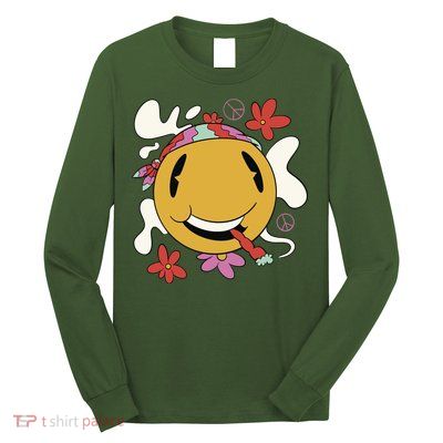 Happy Hippie Smoke Long Sleeve Shirt