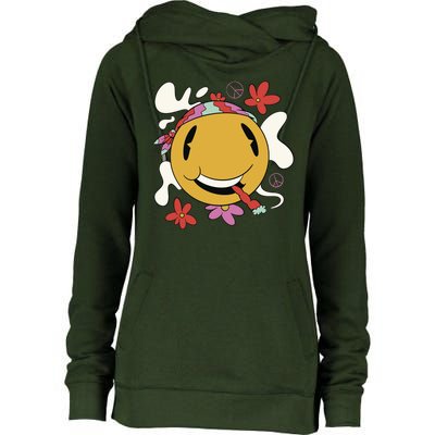 Happy Hippie Smoke Womens Funnel Neck Pullover Hood