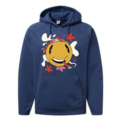 Happy Hippie Smoke Performance Fleece Hoodie