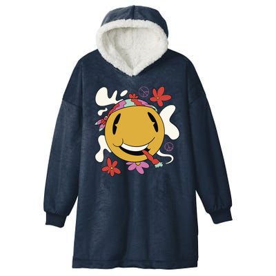 Happy Hippie Smoke Hooded Wearable Blanket