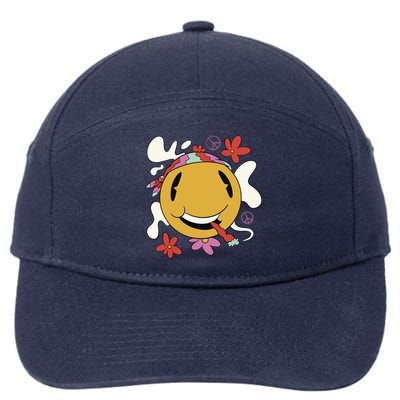 Happy Hippie Smoke 7-Panel Snapback Hat