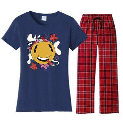 Happy Hippie Smoke Women's Flannel Pajama Set