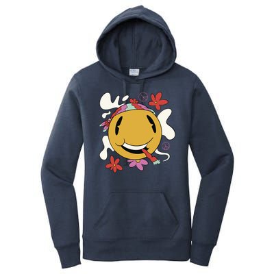 Happy Hippie Smoke Women's Pullover Hoodie