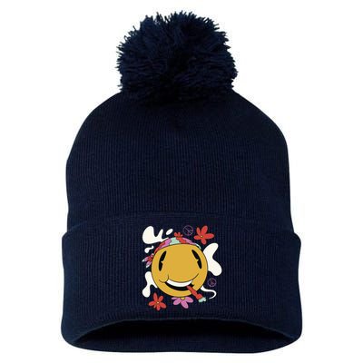 Happy Hippie Smoke Pom Pom 12in Knit Beanie