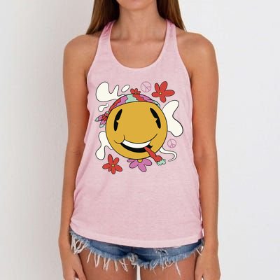 Happy Hippie Smoke Women's Knotted Racerback Tank