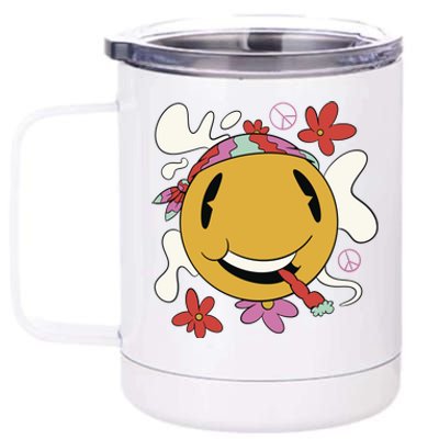 Happy Hippie Smoke 12 oz Stainless Steel Tumbler Cup