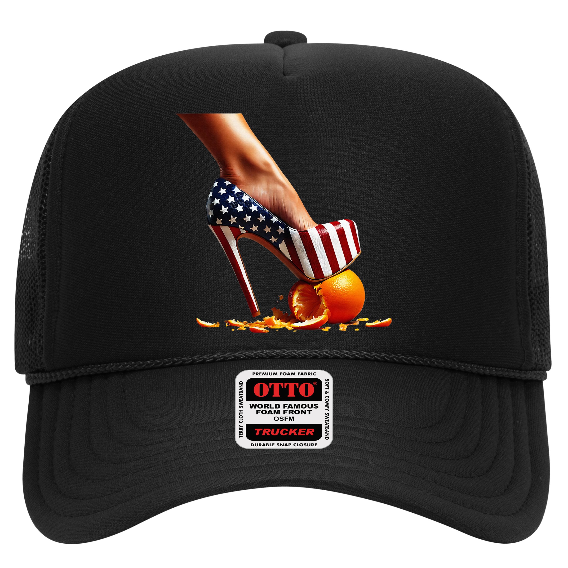 High Heels Squash Oranges; Kamala Harris Election Hat