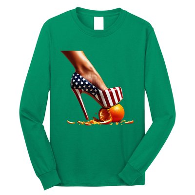 High Heels Squash Oranges; Kamala Harris Election Long Sleeve Shirt