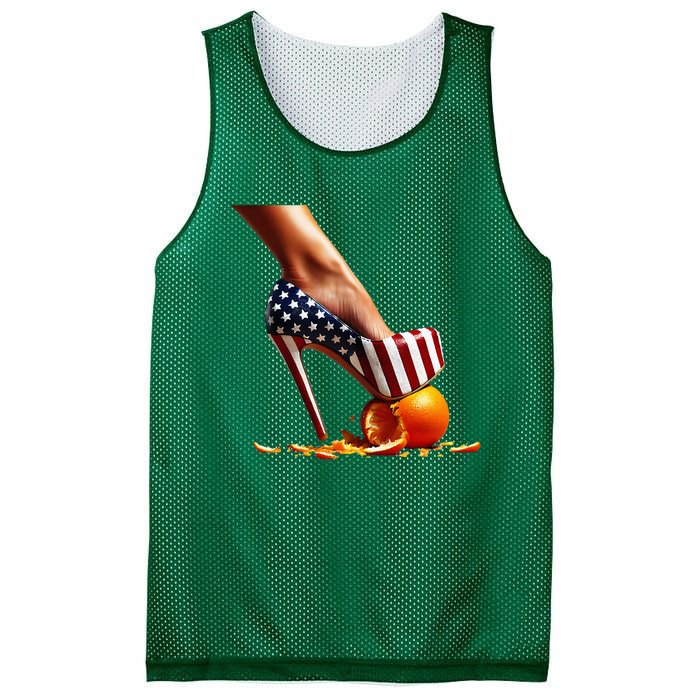 High Heels Squash Oranges; Kamala Harris Election Mesh Reversible Basketball Jersey Tank