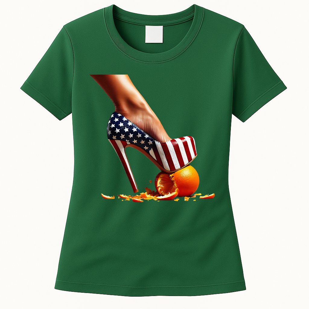 High Heels Squash Oranges; Kamala Harris Election Womens T-Shirt