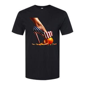 High Heels Squash Oranges; Kamala Harris Election Softstyle CVC T-Shirt