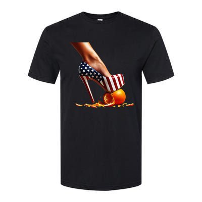 High Heels Squash Oranges; Kamala Harris Election Softstyle CVC T-Shirt