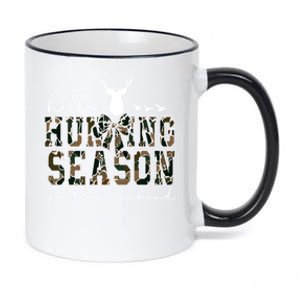 Hello Hunting Season Goodbye Husband Gift 11oz Black Color Changing Mug