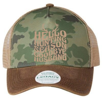 Hello Hunting Season Goodbye Boyfriend Legacy Tie Dye Trucker Hat