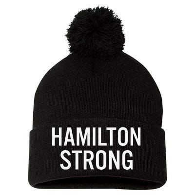 Hamilton High School Strong Pom Pom 12in Knit Beanie