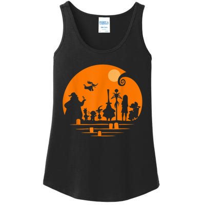 He Halloween Silhouette Ladies Essential Tank