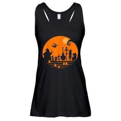 He Halloween Silhouette Ladies Essential Flowy Tank