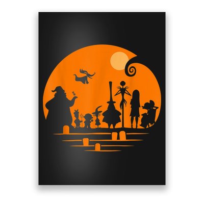 He Halloween Silhouette Poster