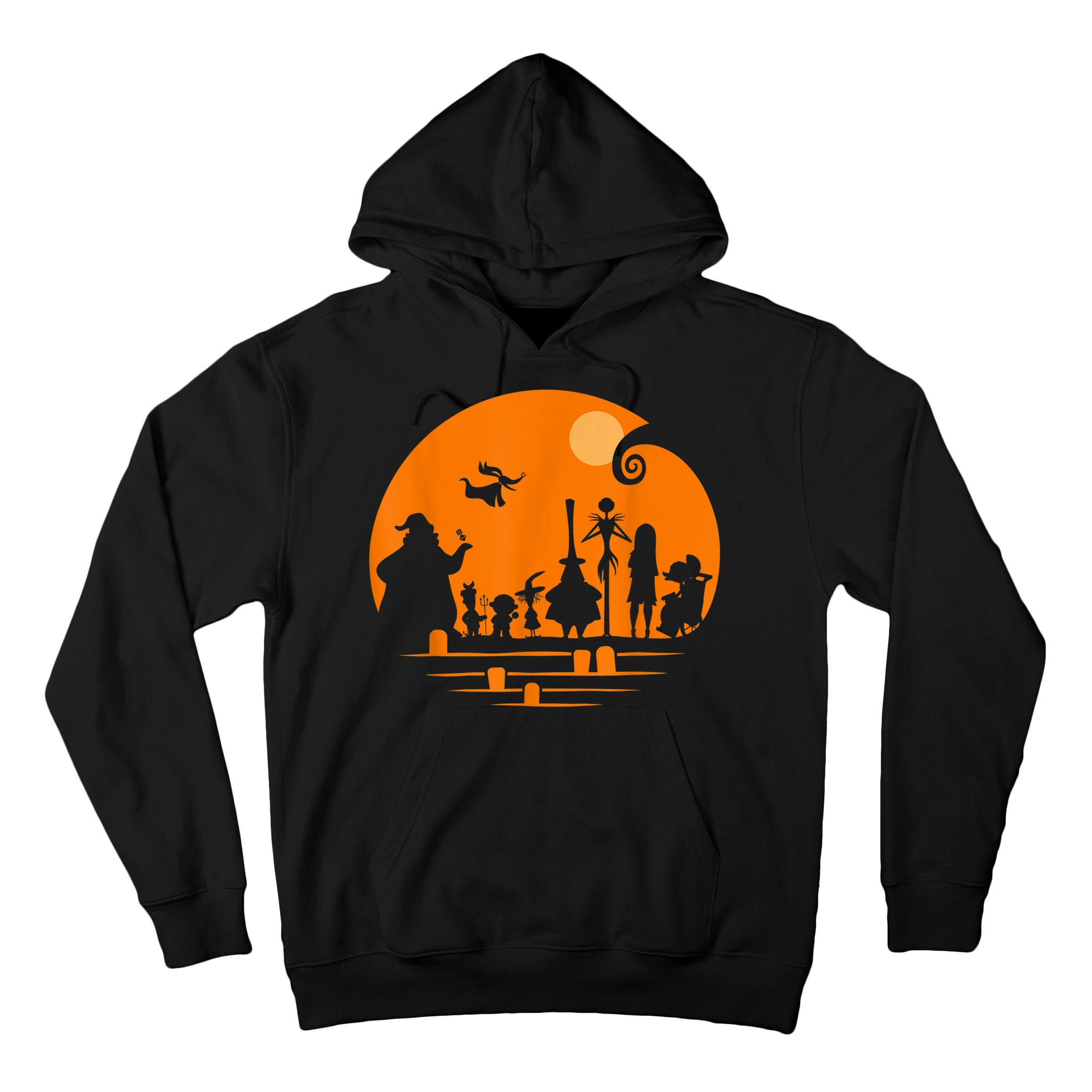 He Halloween Silhouette Tall Hoodie