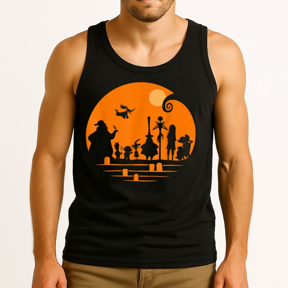 He Halloween Silhouette Tank Top
