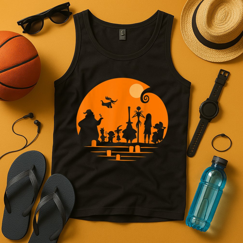 He Halloween Silhouette Tank Top