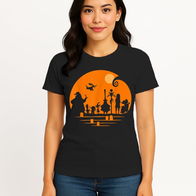 He Halloween Silhouette Womens T-Shirt