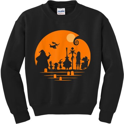 He Halloween Silhouette Kids Sweatshirt