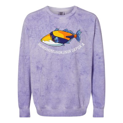 HumuhumunukunukuapuaA Hawaiian State Fish Colorblast Crewneck Sweatshirt