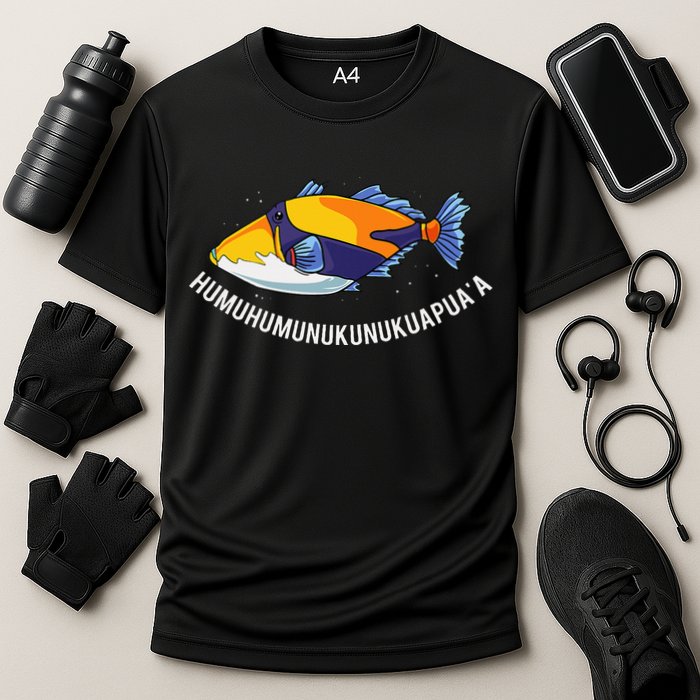 HumuhumunukunukuapuaA Hawaiian State Fish Cooling Performance Crew T-Shirt