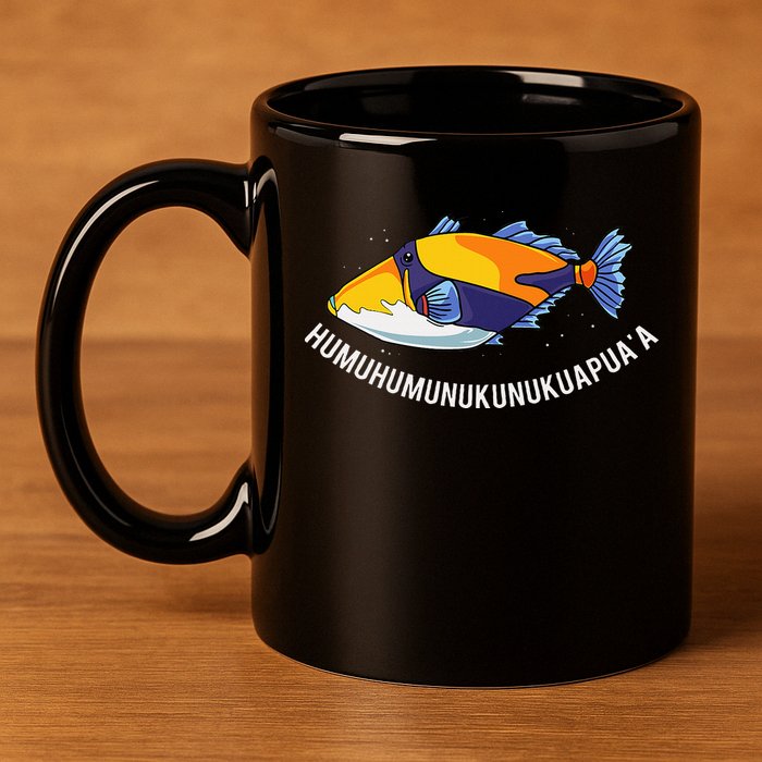 HumuhumunukunukuapuaA Hawaiian State Fish 11oz C Handle Ceramic Mug