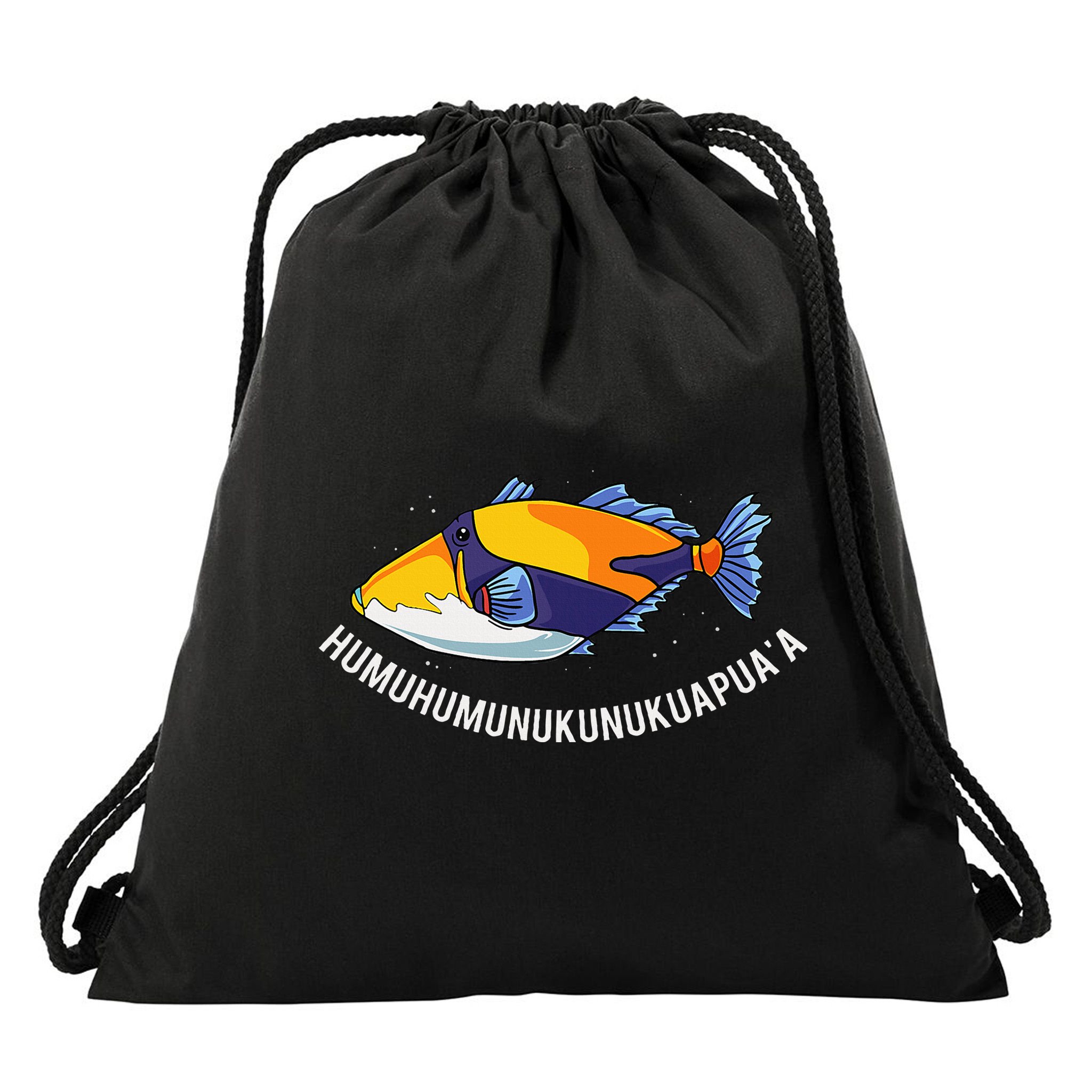 HumuhumunukunukuapuaA Hawaiian State Fish Drawstring Bag