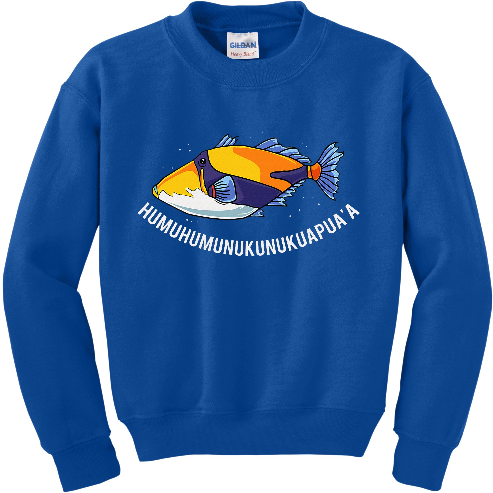 HumuhumunukunukuapuaA Hawaiian State Fish Kids Sweatshirt