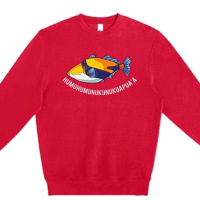 HumuhumunukunukuapuaA Hawaiian State Fish Premium Crewneck Sweatshirt