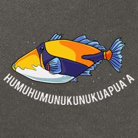 HumuhumunukunukuapuaA Hawaiian State Fish Cotton Canvas Backpack