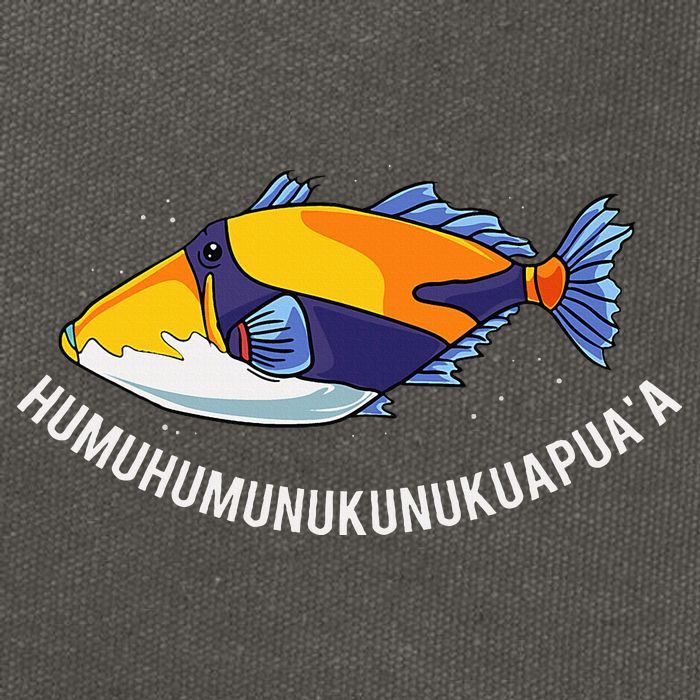 HumuhumunukunukuapuaA Hawaiian State Fish Cotton Canvas Backpack
