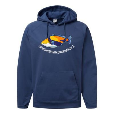 HumuhumunukunukuapuaA Hawaiian State Fish Performance Fleece Hoodie