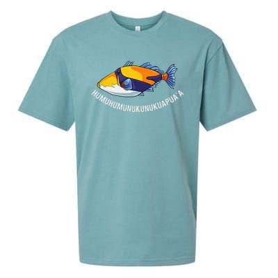 HumuhumunukunukuapuaA Hawaiian State Fish Sueded Cloud Jersey T-Shirt