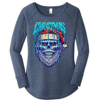 Halloween Horror Scary Bigfoot Christmas Zombie Costume Women's Perfect Tri Tunic Long Sleeve Shirt