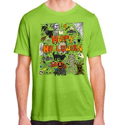 Happy Halloween Scary Retro Gift Adult ChromaSoft Performance T-Shirt