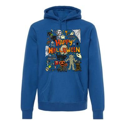 Happy Halloween Scary Retro Gift Premium Hoodie