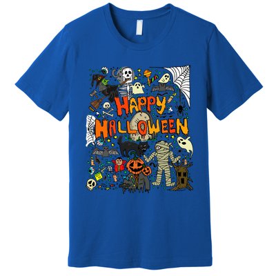 Happy Halloween Scary Retro Gift Premium T-Shirt