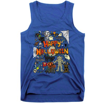 Happy Halloween Scary Retro Gift Tank Top