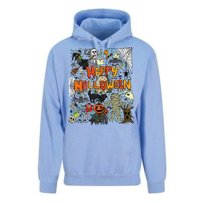 Happy Halloween Scary Retro Gift Unisex Surf Hoodie