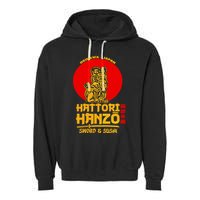 Hattori Hanzos Sword And Sushi Garment-Dyed Fleece Hoodie