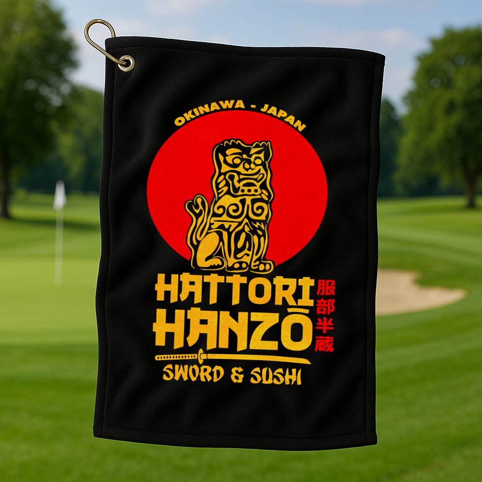 Hattori Hanzos Sword And Sushi Golf Towel